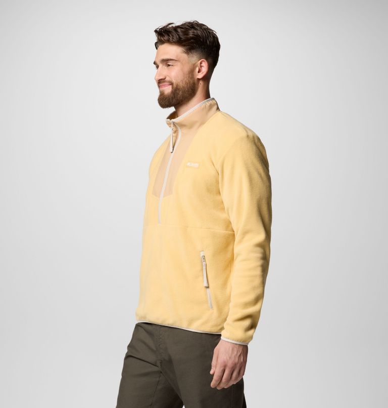 Vêtement polaire à demi-fermeture éclair Sequoia Grove pour hommes, Color: Sand Dune, Canoe, image 3