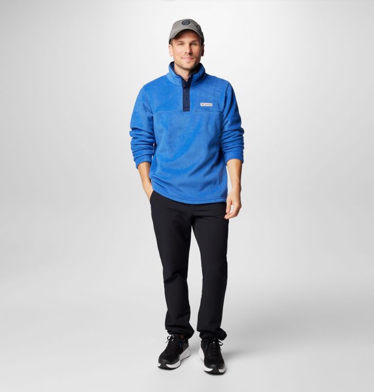Polaire Semi-boutonnée Steens Mountain II Homme, Color: Mountain Blue, Collegiate Navy, image 3