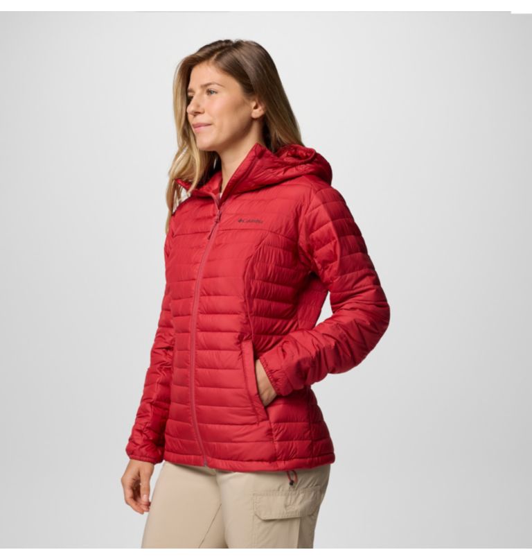 Women's Silver Falls II Hooded Insulated Jacket, Color: Daredevil, image 3