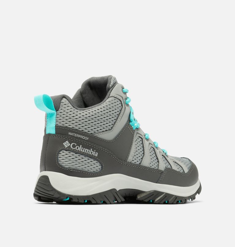 Chaussure mi-montante imperméable Granite Trail pour femmes, Color: Ti Grey Steel, Bright Aqua, image 9