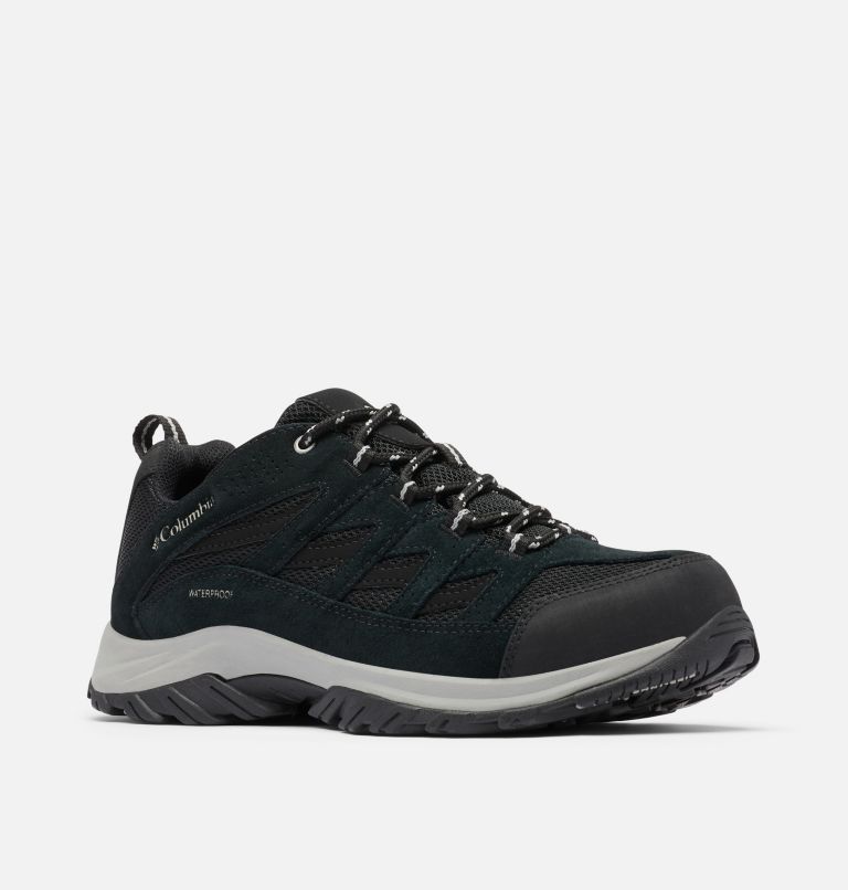 Men's Crestwood II Waterproof Walking Shoe, Color: Black, Columbia Grey, image 2