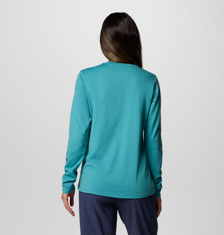 T-shirt à manches longues Canyonland Trail pour femme, Color: Teal, image 2