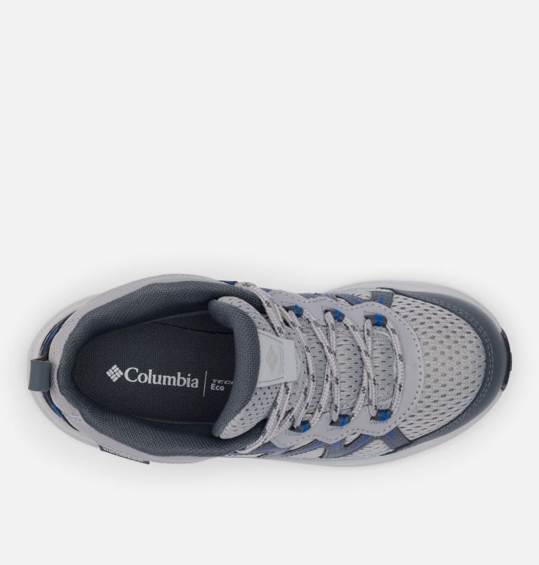Big Kids' Peakfreak Rush Mid Waterproof Shoe, Color: Columbia Grey, Mountain Blue, image 4
