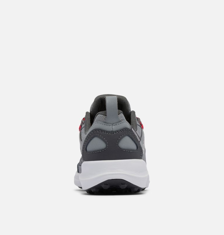 Big Kids' Peakfreak Rush Waterproof Shoe, Color: Ti Grey Steel, Mountain Red, image 2