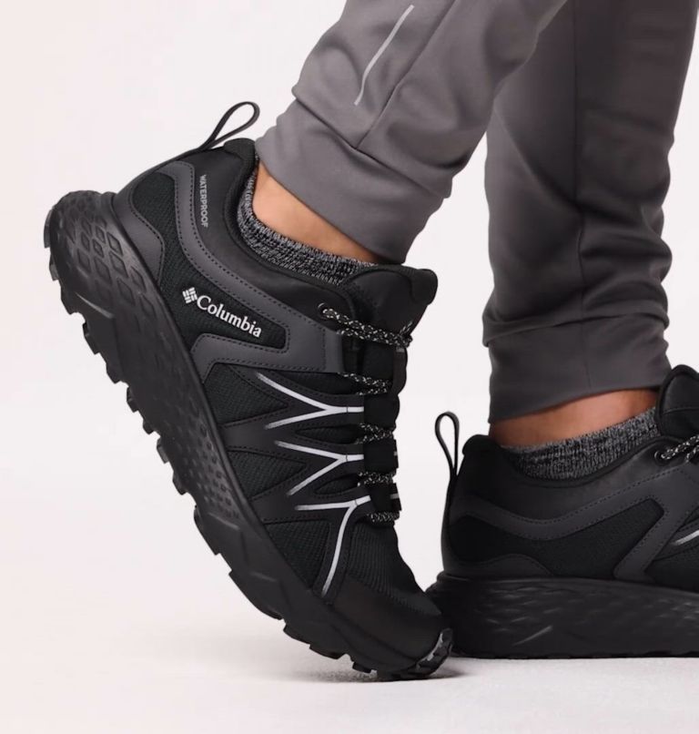 Men's Peakfreak Roam Waterproof Walking Shoe, Color: Black, Silver Grey