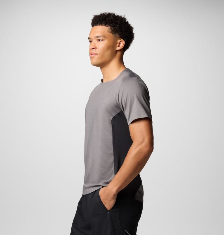 T-shirt Technique Three Pitch Homme, Color: City Grey, Black, image 3