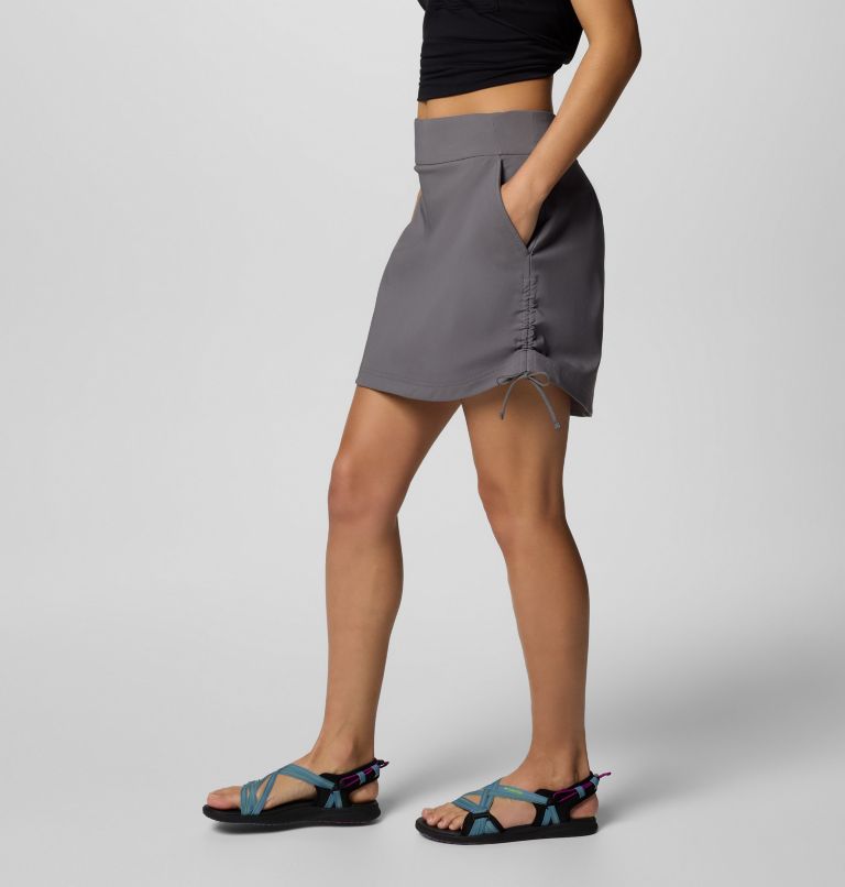 Women's All Seasons Ruched Skort, Color: City Grey, image 3