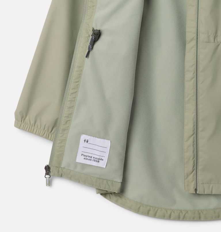 Girls' Switchback Lined Long Jacket, Color: Safari, image 3