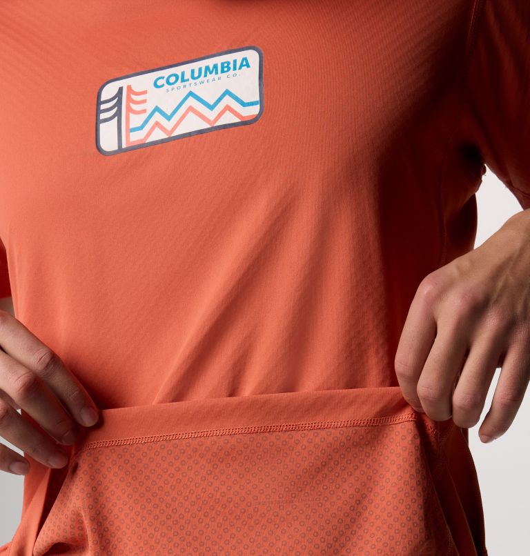 Camiseta técnica con estampado Zero Rules Light para hombre, Color: Tuscan, Actively Cooled, image 5