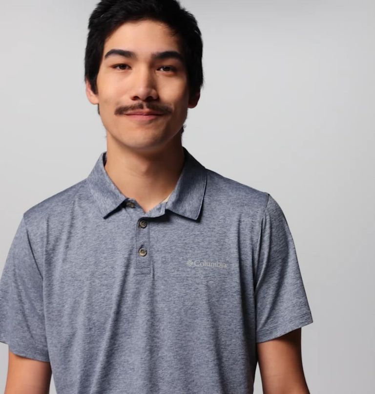 Homme Polo utilitaire Tech Trail, Color: Collegiate Navy Heather