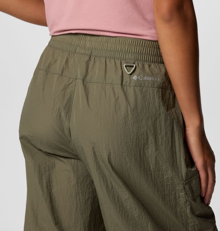 Women's Elevated View Parachute Trousers, Color: Stone Green, image 5