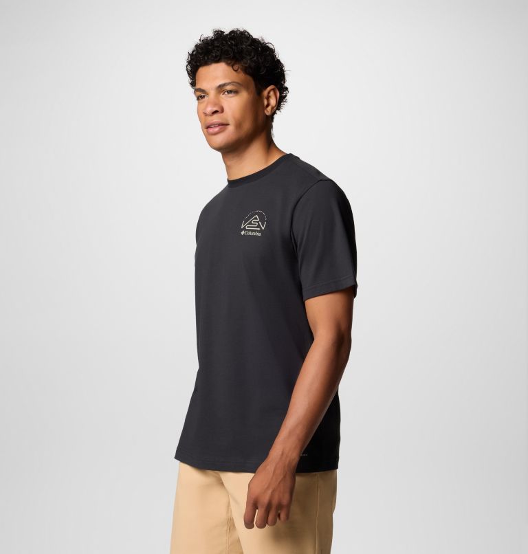 Tunnel Valley technisches T-Shirt mit Grafik für Männer, Color: Black, Naturally Inclined, image 4