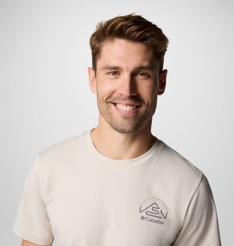 T-shirt tecnica stampata Tunnel Valley da uomo, Color: Dark Stone, Naturally Inclined, image 5