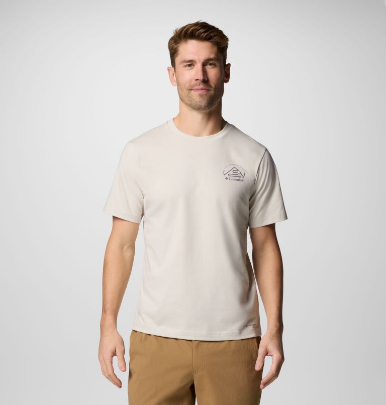 T-shirt tecnica stampata Tunnel Valley da uomo, Color: Dark Stone, Naturally Inclined, image 1