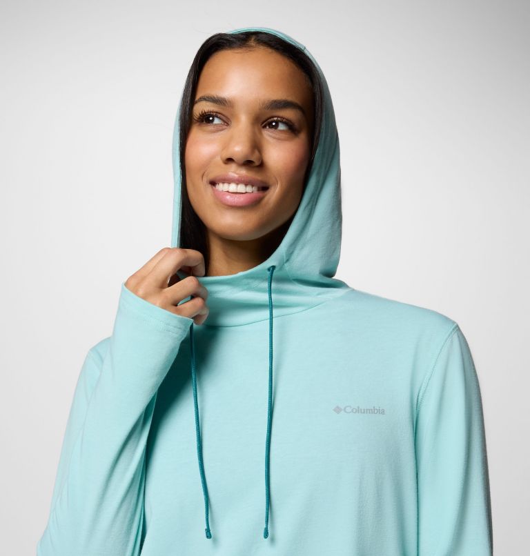 Women's Sun Trek Hoodie II, Color: Spray, image 4