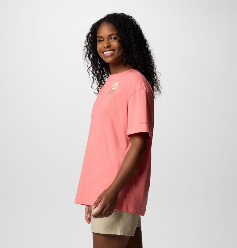 Rolling Bend Oversized T-Shirt mit Grafik für Frauen, Color: Alpenglow, Floral Fun, image 3