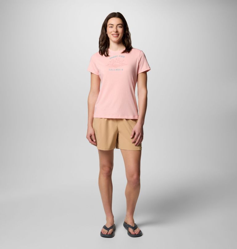 Ruby Springs Fitted T-Shirt mit Grafik für Frauen, Color: Pink Sand, Ready For Rays, image 5