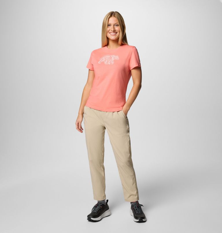 Ruby Springs Fitted T-Shirt mit Grafik für Frauen, Color: Alpenglow, Bearly Swirl, image 5