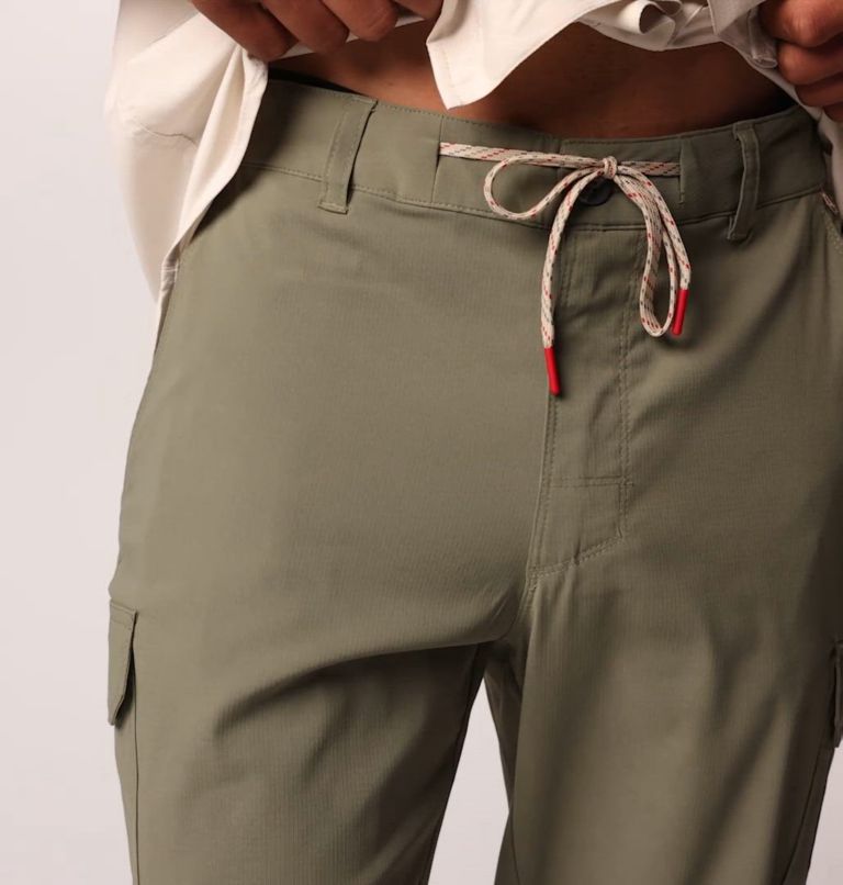 Homme Pantalon utilitaire Tech Trail, Color: Stone Green