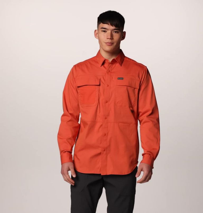 Men's Landroamer Twill Long Sleeve Shirt, Color: Tuscan