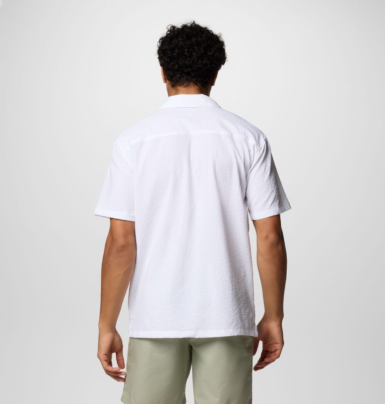 Men's Utilizer Short Sleeve Camp Shirt, Color: White, image 3