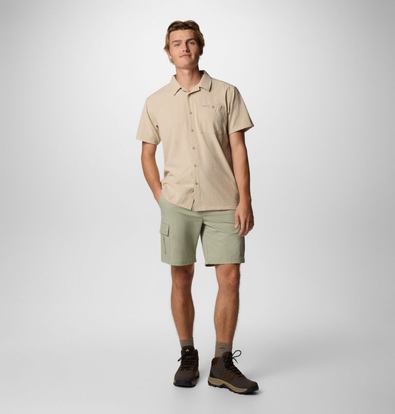 Men's Utilizer Short Sleeve Camp Shirt, Color: Ancient Fossil, image 2