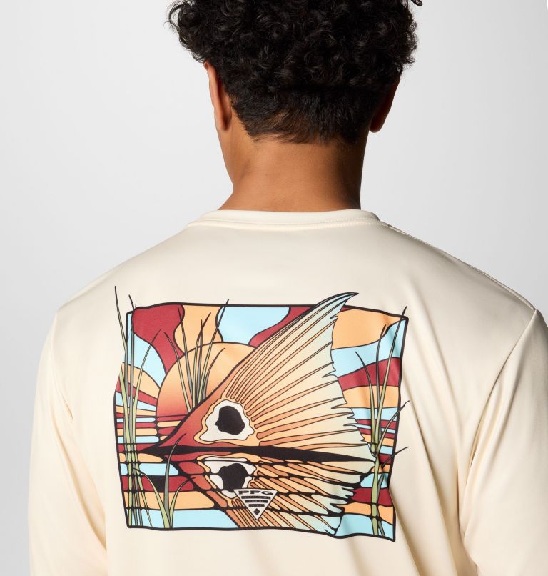 Terminal Tackle PFG Fish Shine Longsleeve für Männer, Color: Lemon Wash, PFG Redfish Shine, image 6
