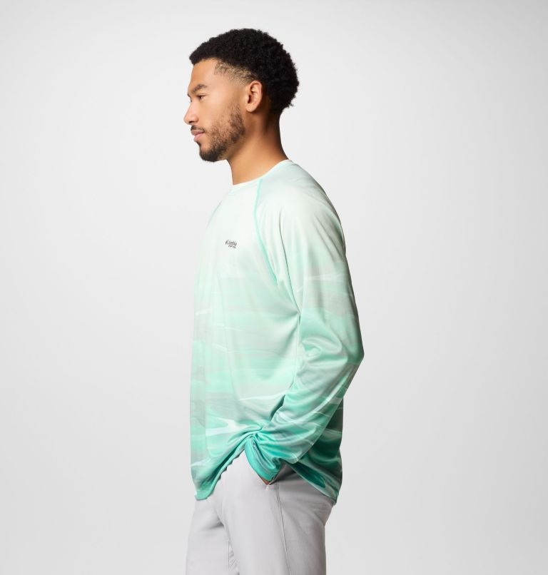 Super Terminal Tackle PFG Fade Longsleeve für Männer, Color: Glaze Green, Obsidian FOTW Permit, image 3