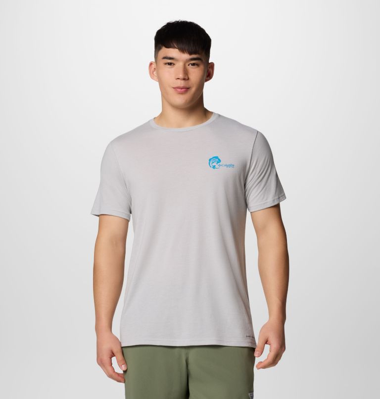PFG Dorado Taco technisches T-Shirt für Männer, Color: Cool Grey, PFG Circle Bass, image 2
