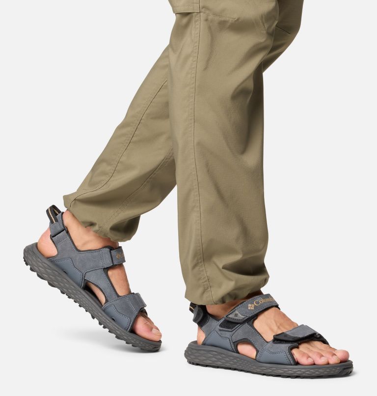 Men's Konos Hiker 3-Strap Sandal, Color: Graphite, Black, image 10