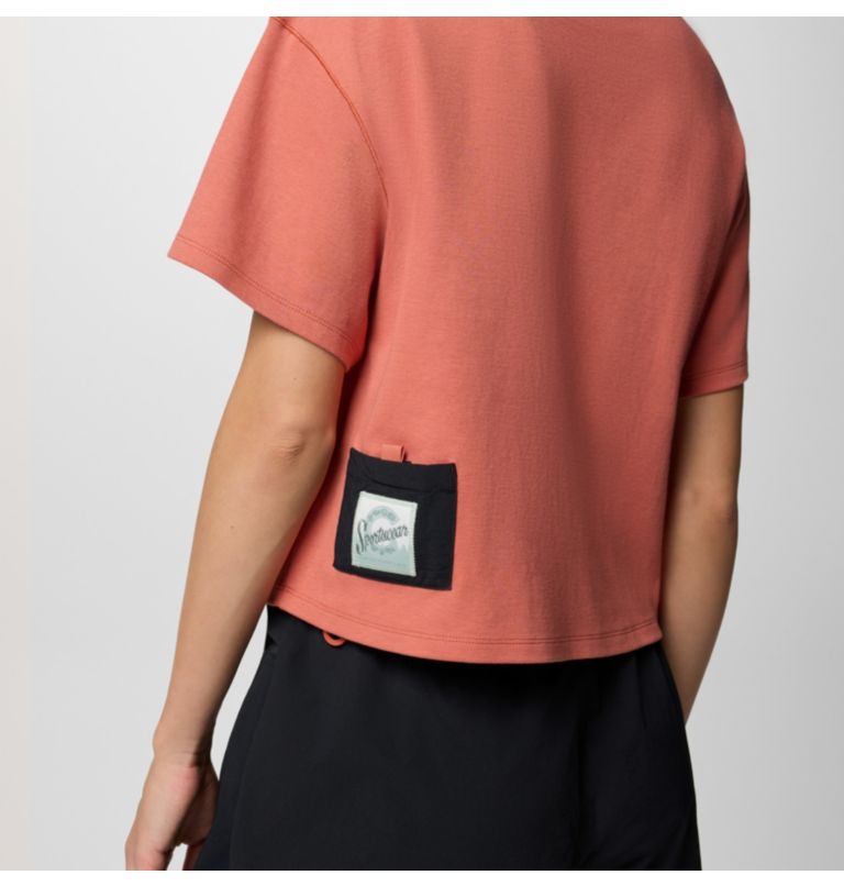 Cove Beach gecropptes T-Shirt mit Tasche für Frauen, Color: Mars, Black, image 5