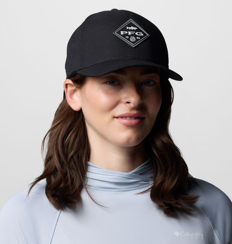 Casquette extensible PFG Island Angler, Color: Black, PFG Diamond Bit Trout, image 5