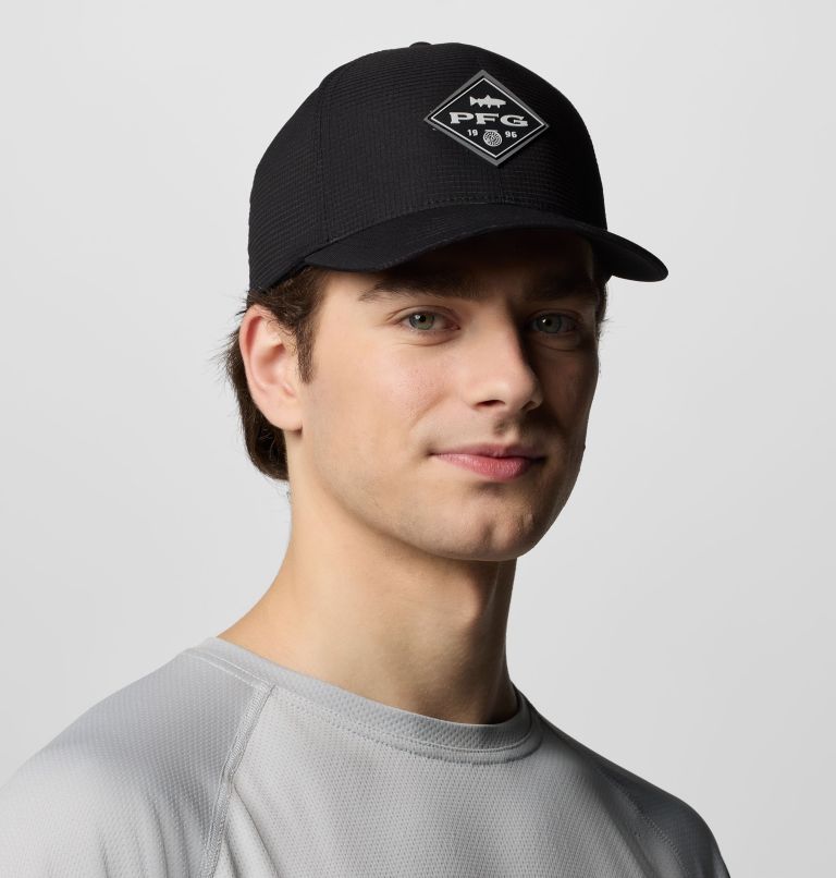 Casquette extensible PFG Island Angler, Color: Black, PFG Diamond Bit Trout, image 3