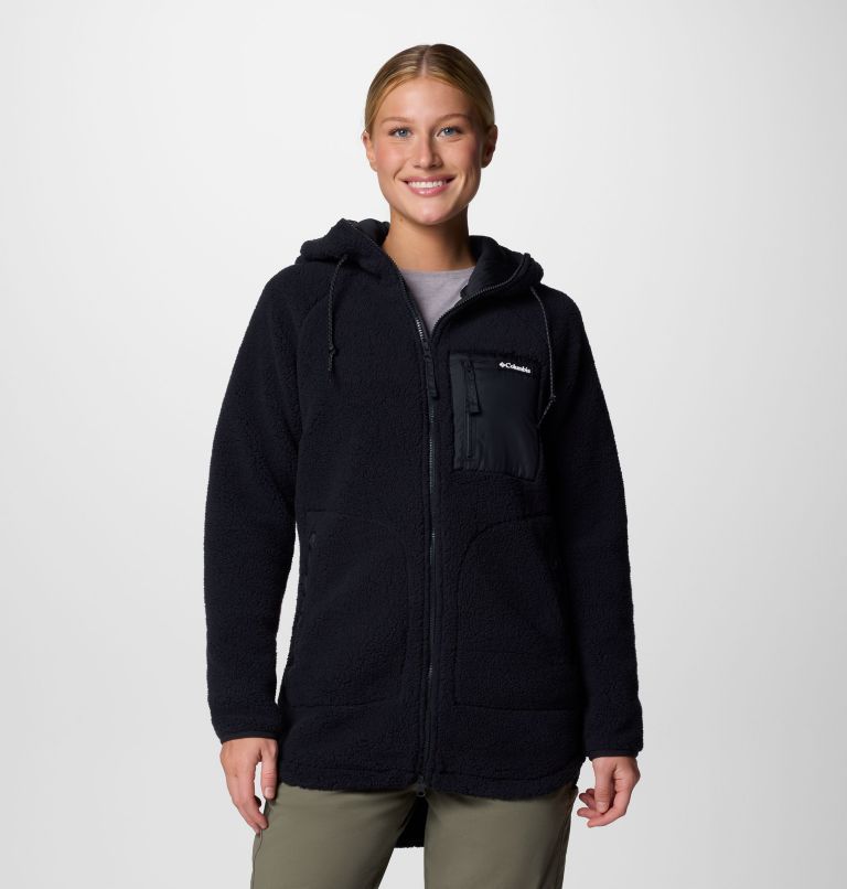 Veste Polaire à Capuche en Sherpa Winter Warmth Femme, Color: Black, image 1