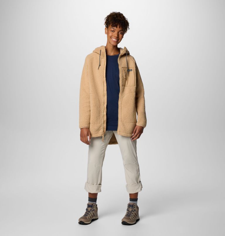 Veste Polaire à Capuche en Sherpa Winter Warmth Femme, Color: Canoe, image 3
