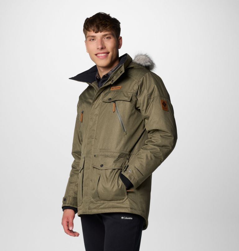 Men's Barlow Pass TurboDown II Waterproof Down Jacket, Color: Stone Green, image 4