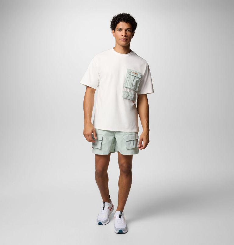 T-Shirt con taschino Cove Beach unisex, Color: Sea Salt, Cool Green, image 3