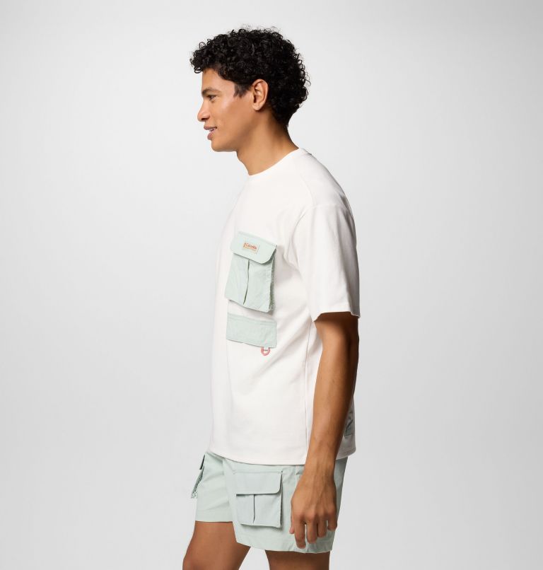 T-Shirt con taschino Cove Beach unisex, Color: Sea Salt, Cool Green, image 5