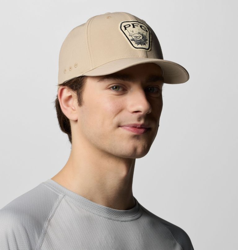 Unisex PFG Uncharted Ball Cap, Color: Ancient Fossil, Shark, PFG Gear Gator, image 3