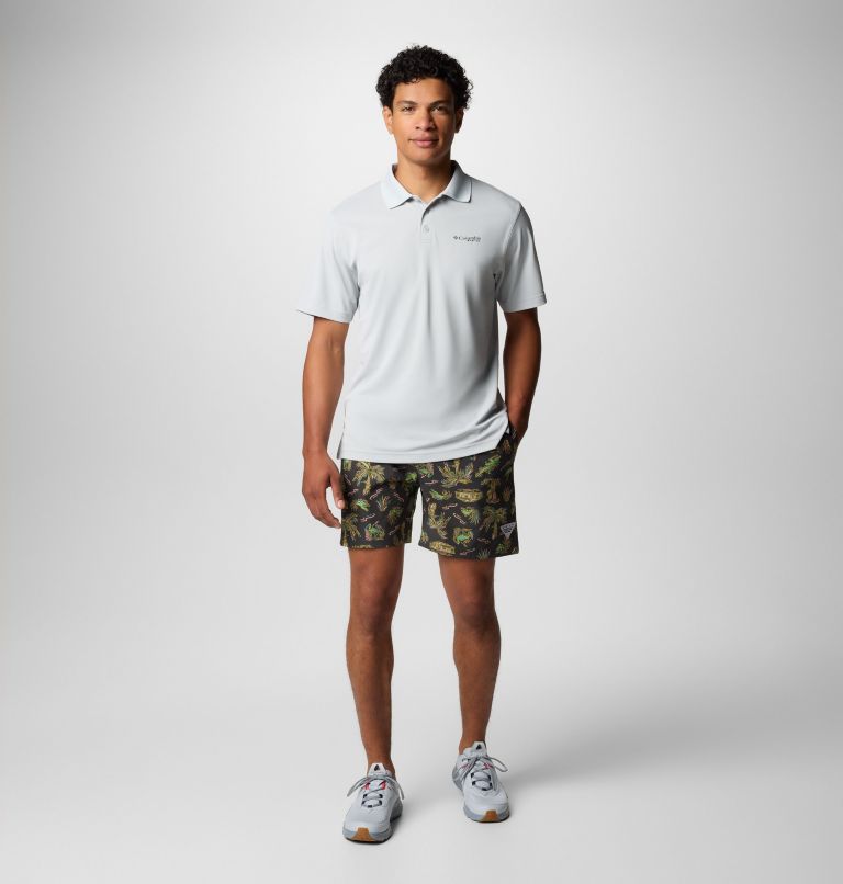 Homme Short de bain à imprimés PFG Rambler, Color: Shark Everglades, image 2