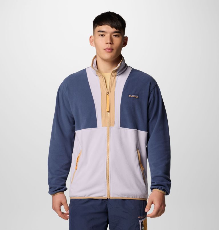 Men's Backbowl II Lightweight Fleece Jacket, Color: Nocturnal, Lavender Pearl, image 1