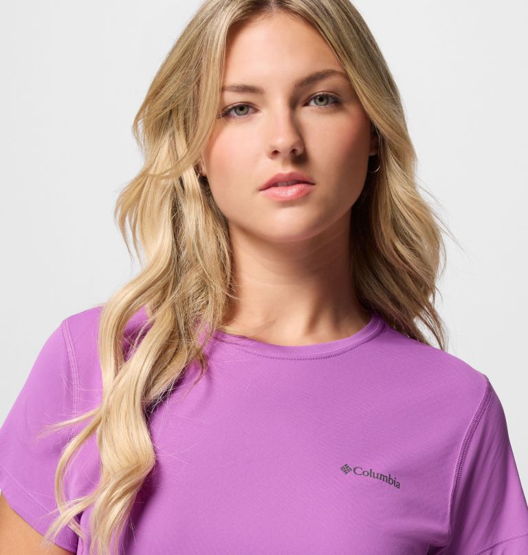 Women's Zero Rules Light Technical T-Shirt, Color: Razzle, image 5