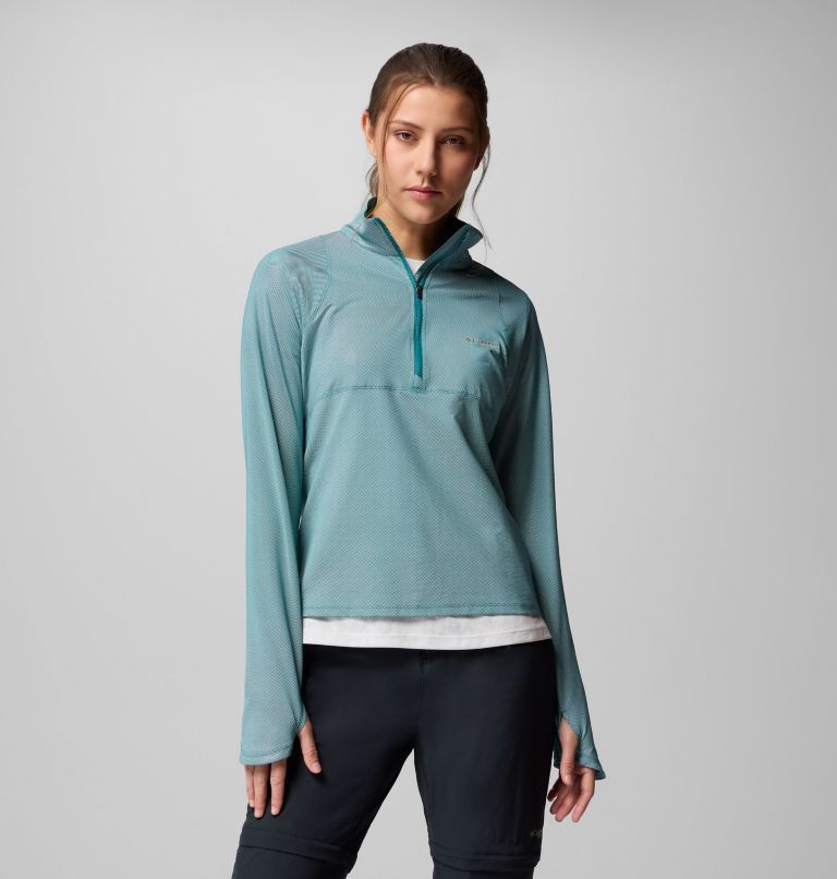 Summit Valley technisches Half Zip-Oberteil für Frauen, Color: River Blue, image 1